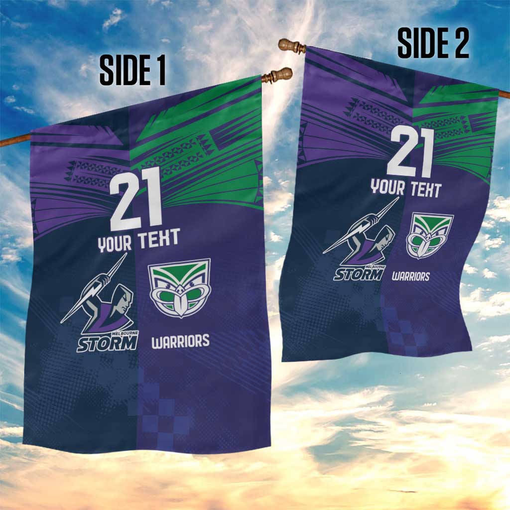 Custom Warriors-Storm Garden Flag Together Sporty Style