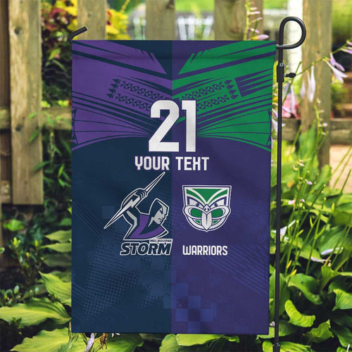 Custom Warriors-Storm Garden Flag Together Sporty Style