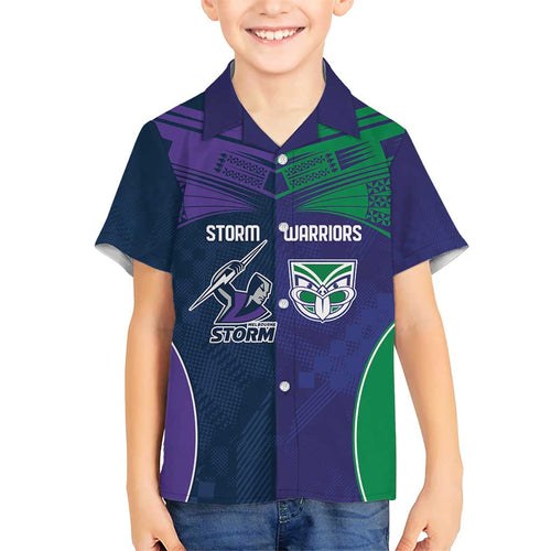 Custom Warriors-Storm Hawaiian Shirt Together Sporty Style