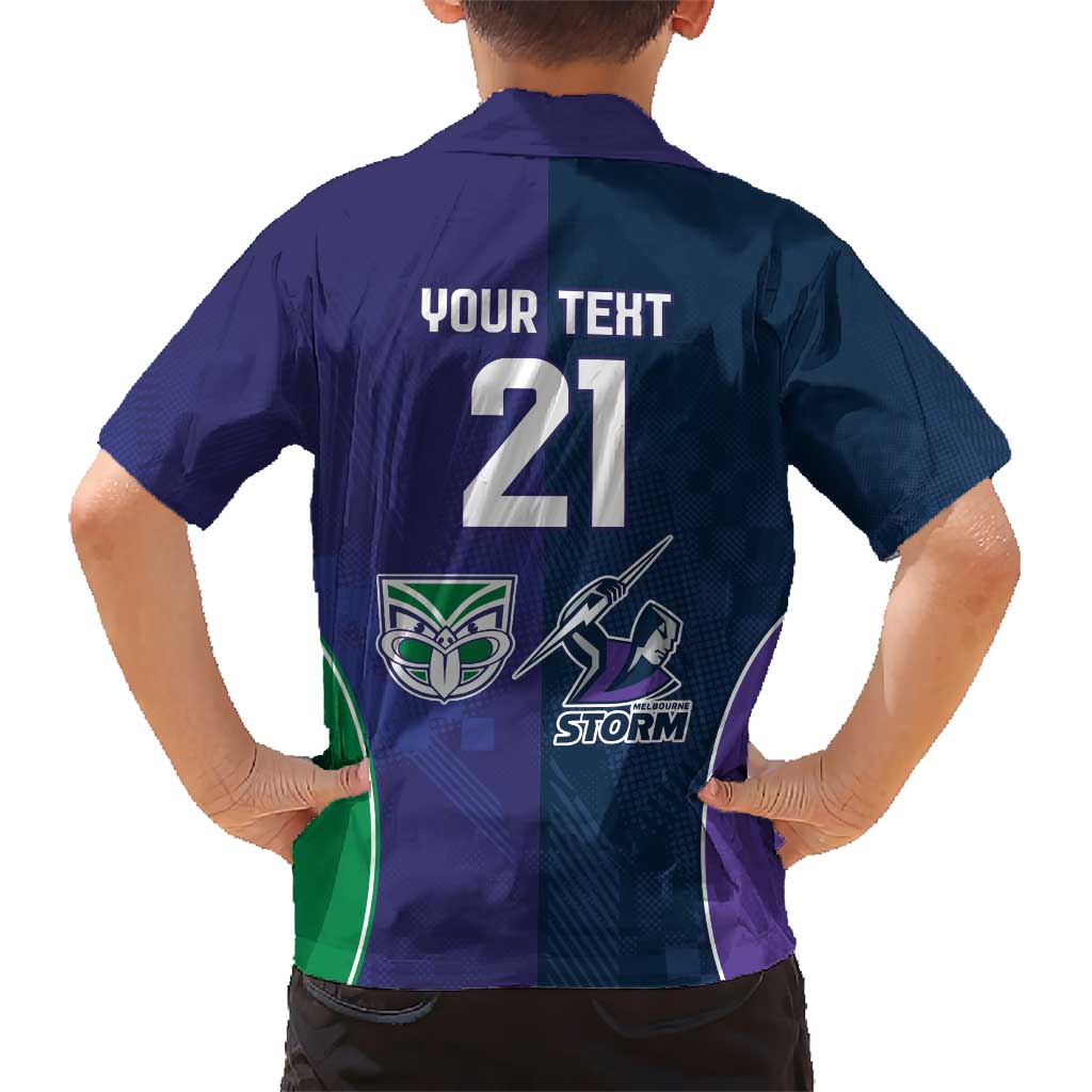 Custom Warriors-Storm Hawaiian Shirt Together Sporty Style
