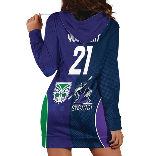 Custom Warriors-Storm Hoodie Dress Together Sporty Style