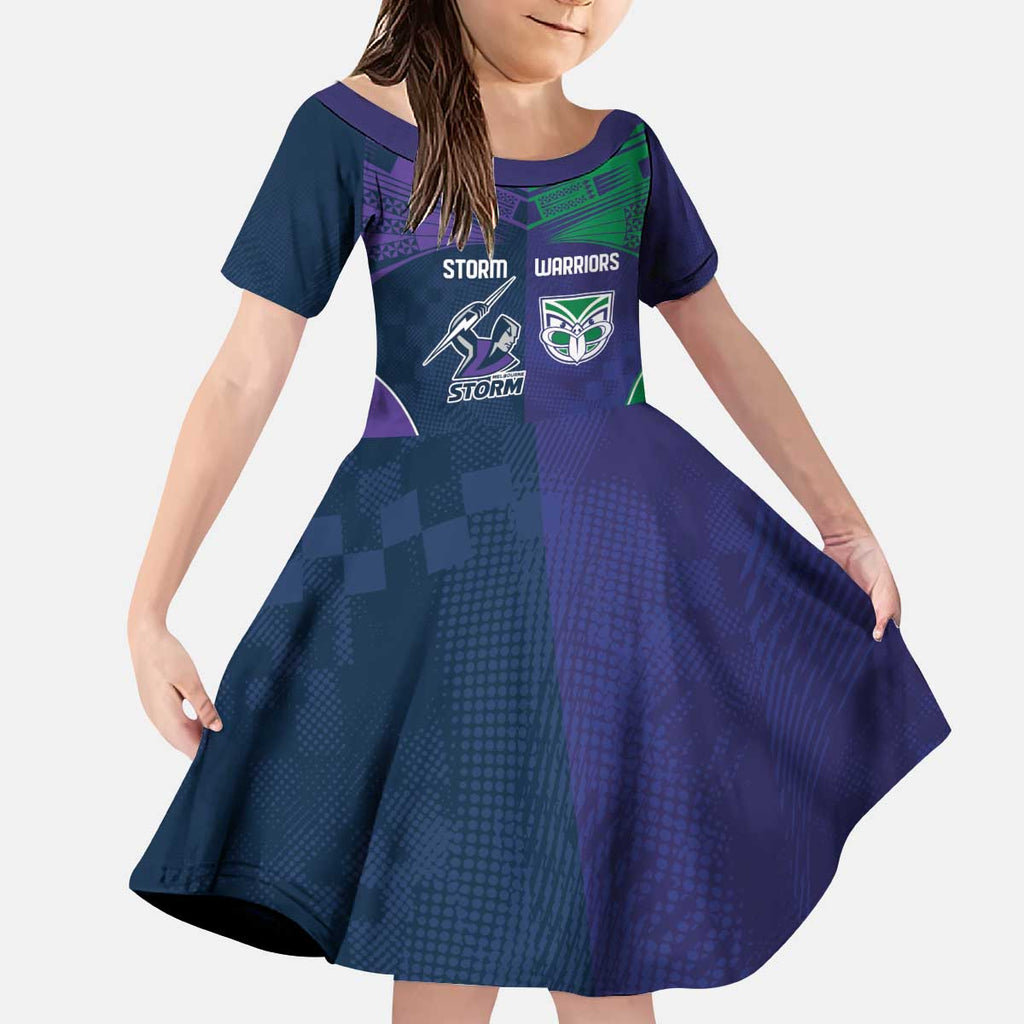 Custom Warriors-Storm Kid Short Sleeve Dress Together Sporty Style