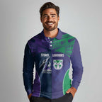 Custom Warriors-Storm Long Sleeve Polo Shirt Together Sporty Style