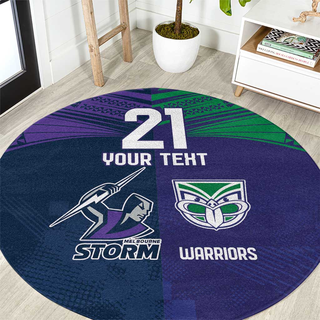 Custom Warriors-Storm Round Carpet Together Sporty Style