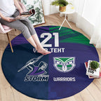 Custom Warriors-Storm Round Carpet Together Sporty Style