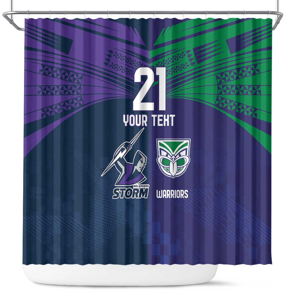 Custom Warriors-Storm Shower Curtain Together Sporty Style