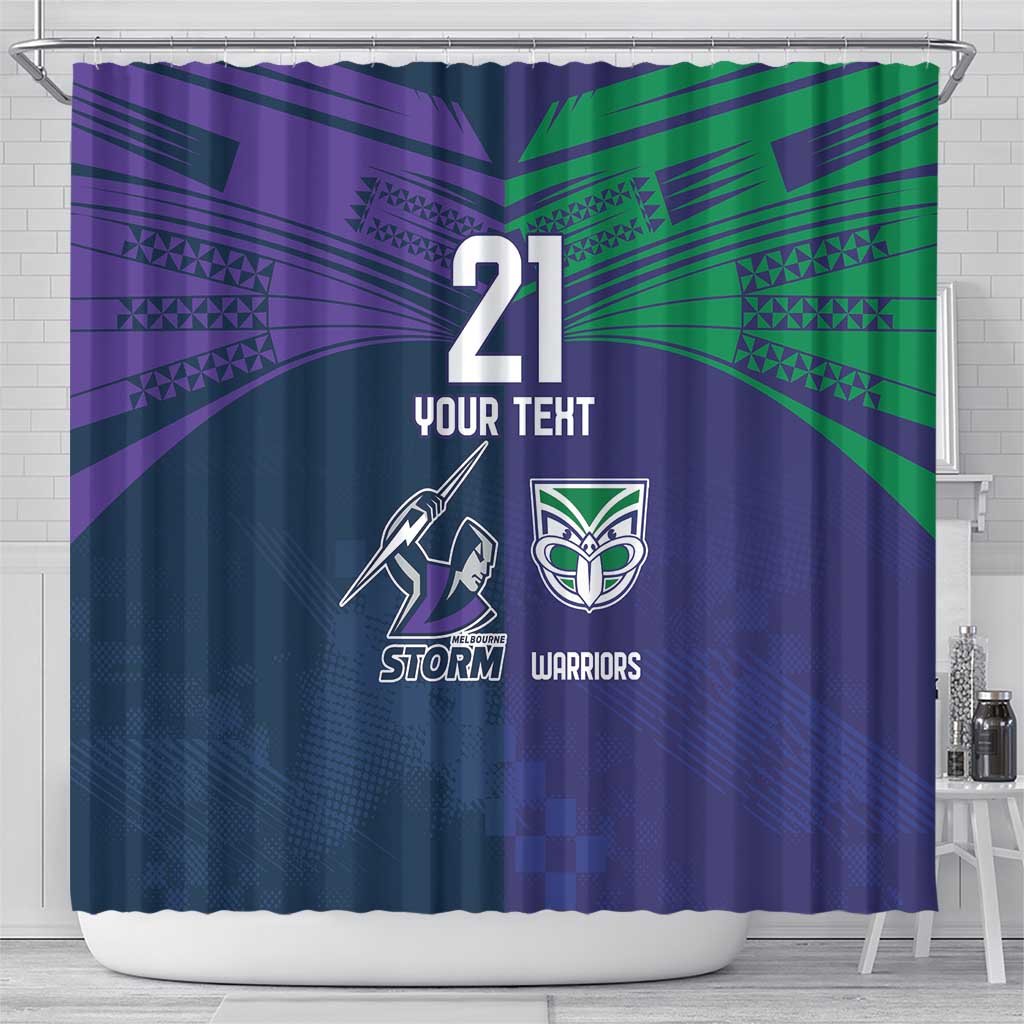 Custom Warriors-Storm Shower Curtain Together Sporty Style