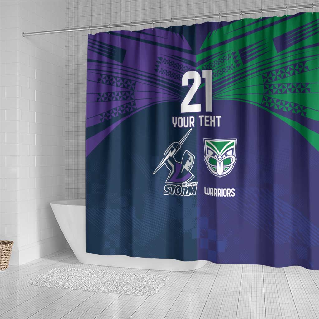 Custom Warriors-Storm Shower Curtain Together Sporty Style