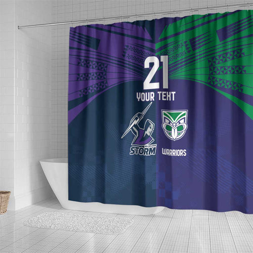 Custom Warriors-Storm Shower Curtain Together Sporty Style