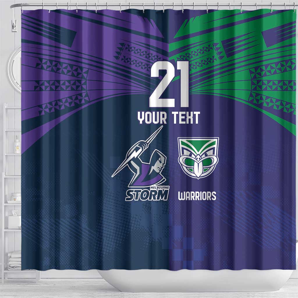 Custom Warriors-Storm Shower Curtain Together Sporty Style