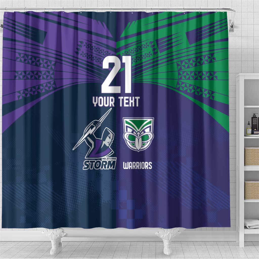 Custom Warriors-Storm Shower Curtain Together Sporty Style