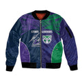 Custom Warriors-Storm Sleeve Zip Bomber Jacket Together Sporty Style