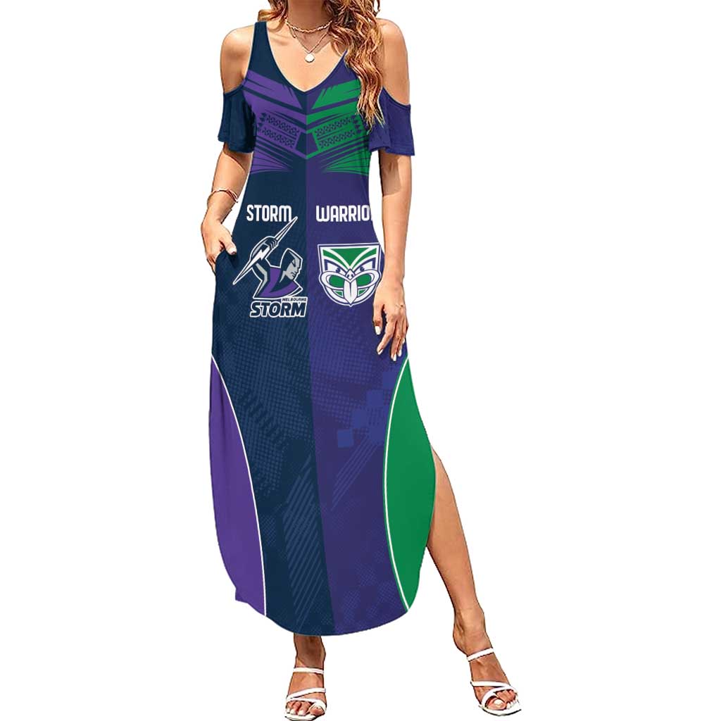 Custom Warriors-Storm Summer Maxi Dress Together Sporty Style