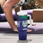 Custom Warriors-Storm Tumbler With Handle Together Sporty Style
