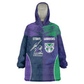 Custom Warriors-Storm Wearable Blanket Hoodie Together Sporty Style