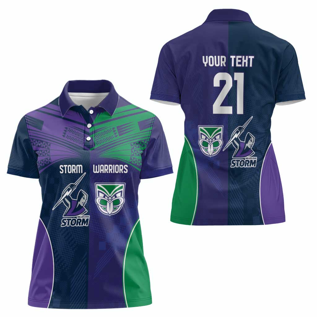 Custom Warriors-Storm Women Polo Shirt Together Sporty Style