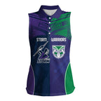 Custom Warriors-Storm Women Sleeveless Polo Shirt Together Sporty Style