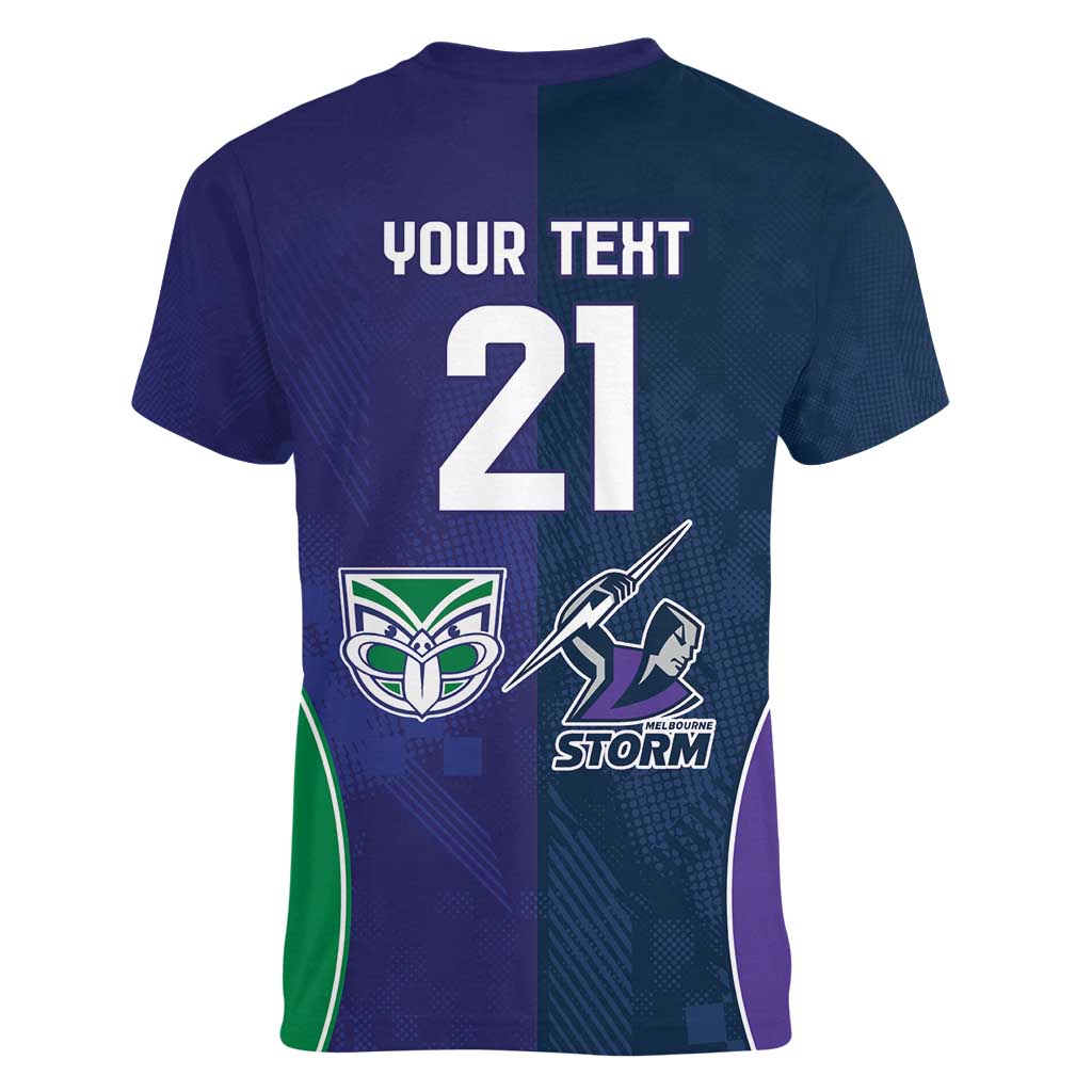 Custom Warriors-Storm Women V-Neck T-Shirt Together Sporty Style