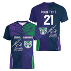Custom Warriors-Storm Women V-Neck T-Shirt Together Sporty Style