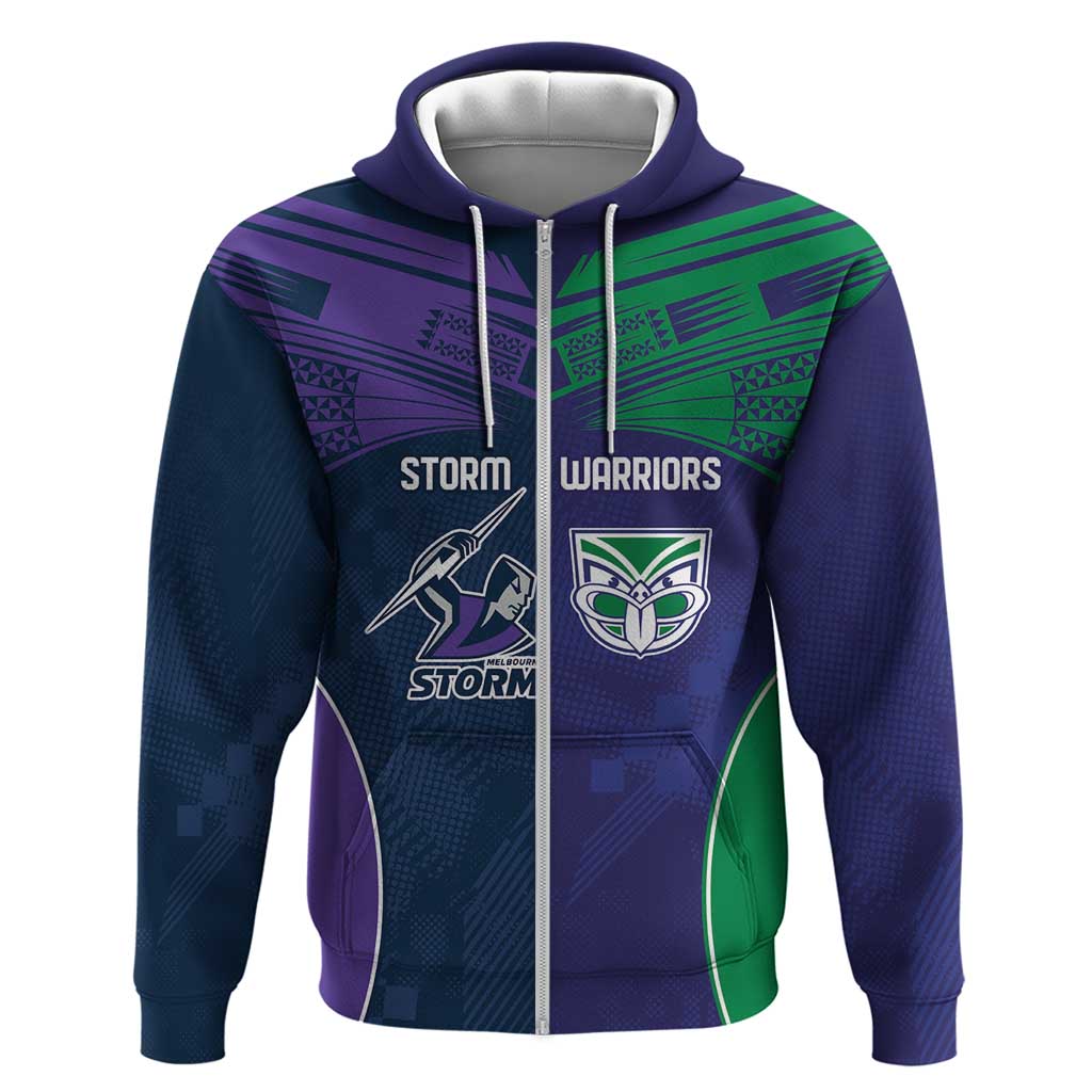Custom Warriors-Storm Zip Hoodie Together Sporty Style