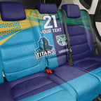Custom Warriors-Titans Back Car Seat Cover Together Sporty Style