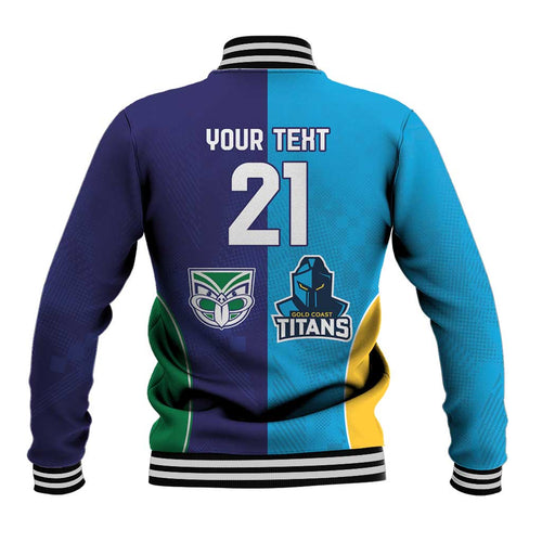 Custom Warriors-Titans Baseball Jacket Together Sporty Style
