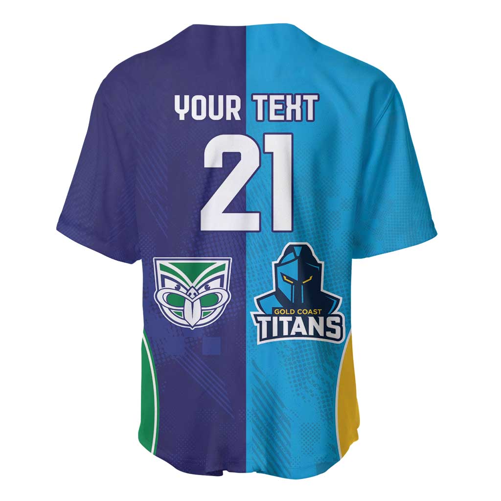Custom Warriors-Titans Baseball Jersey Together Sporty Style