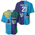 Custom Warriors-Titans Baseball Jersey Together Sporty Style