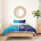 Custom Warriors-Titans Bedding Set Together Sporty Style