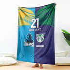 Custom Warriors-Titans Blanket Together Sporty Style