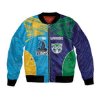 Custom Warriors-Titans Bomber Jacket Together Sporty Style