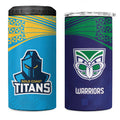 Custom Warriors-Titans 4 in 1 Can Cooler Tumbler Together Sporty Style
