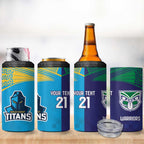 Custom Warriors-Titans 4 in 1 Can Cooler Tumbler Together Sporty Style