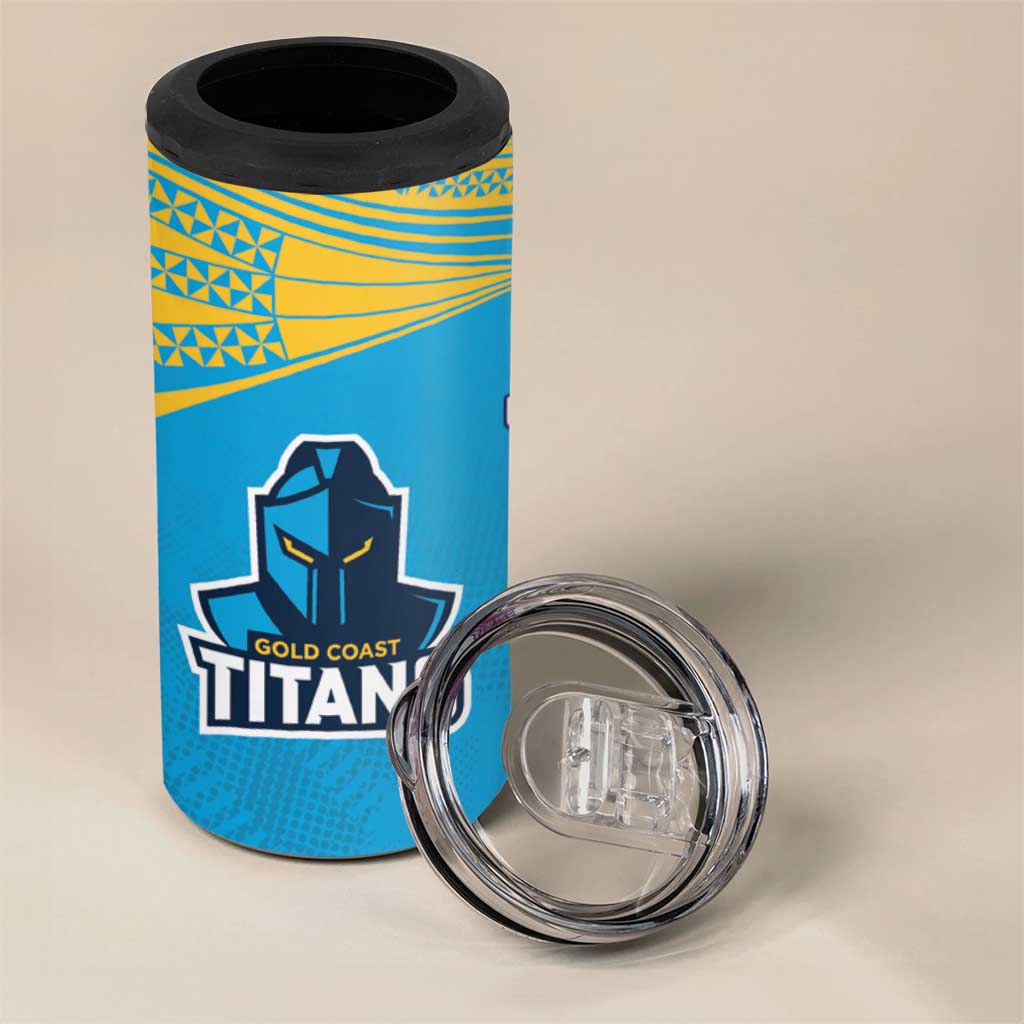 Custom Warriors-Titans 4 in 1 Can Cooler Tumbler Together Sporty Style