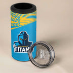Custom Warriors-Titans 4 in 1 Can Cooler Tumbler Together Sporty Style