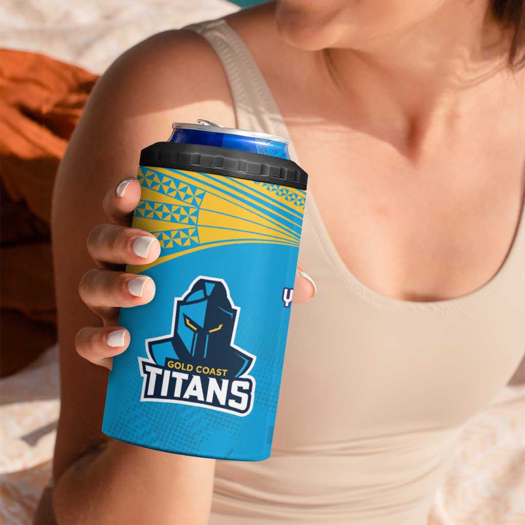 Custom Warriors-Titans 4 in 1 Can Cooler Tumbler Together Sporty Style