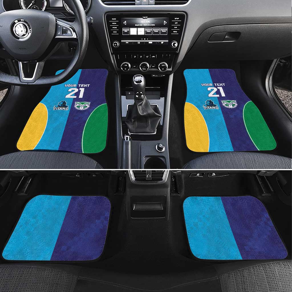 Custom Warriors-Titans Car Mats Together Sporty Style