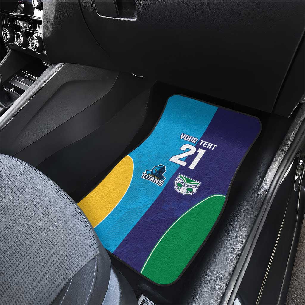 Custom Warriors-Titans Car Mats Together Sporty Style
