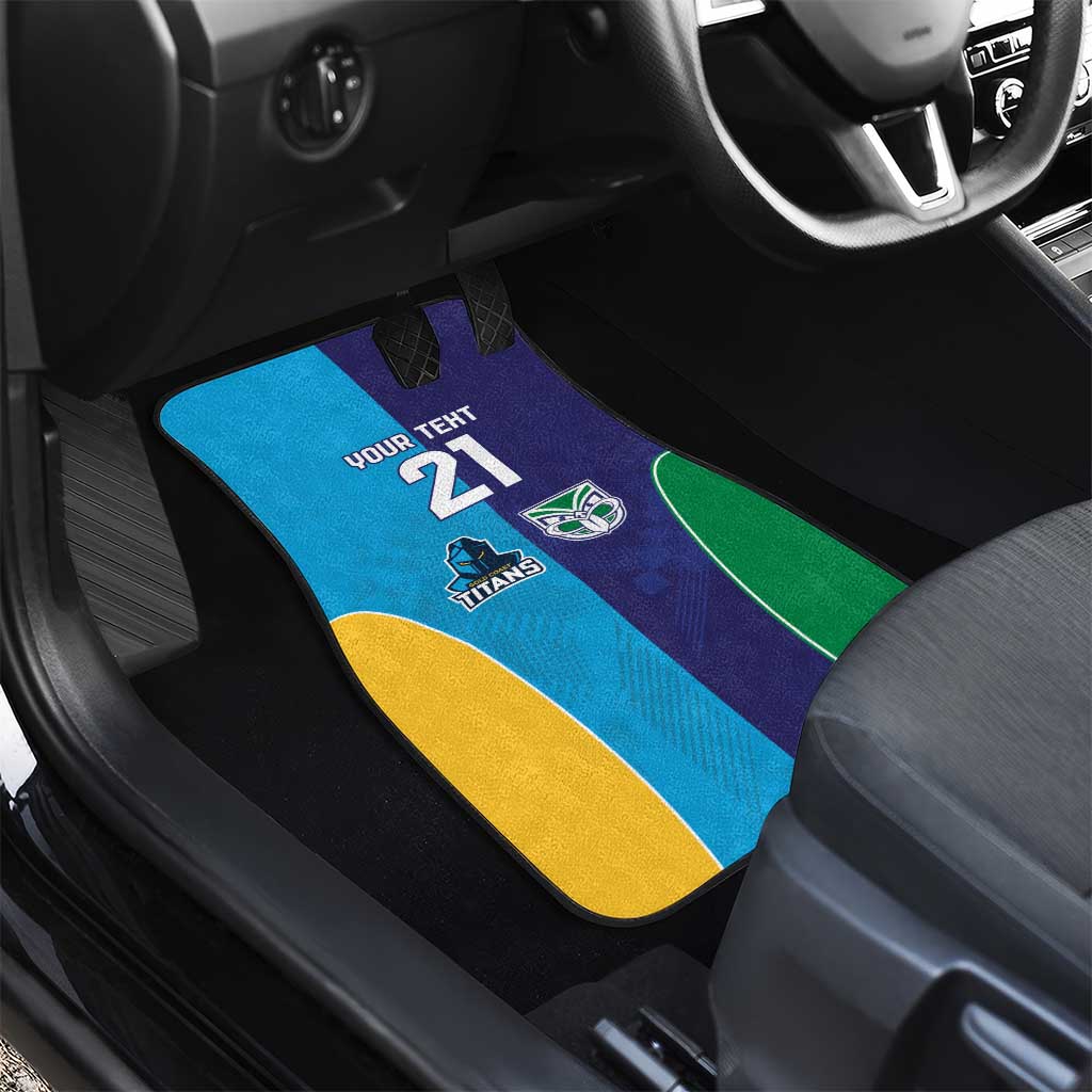 Custom Warriors-Titans Car Mats Together Sporty Style