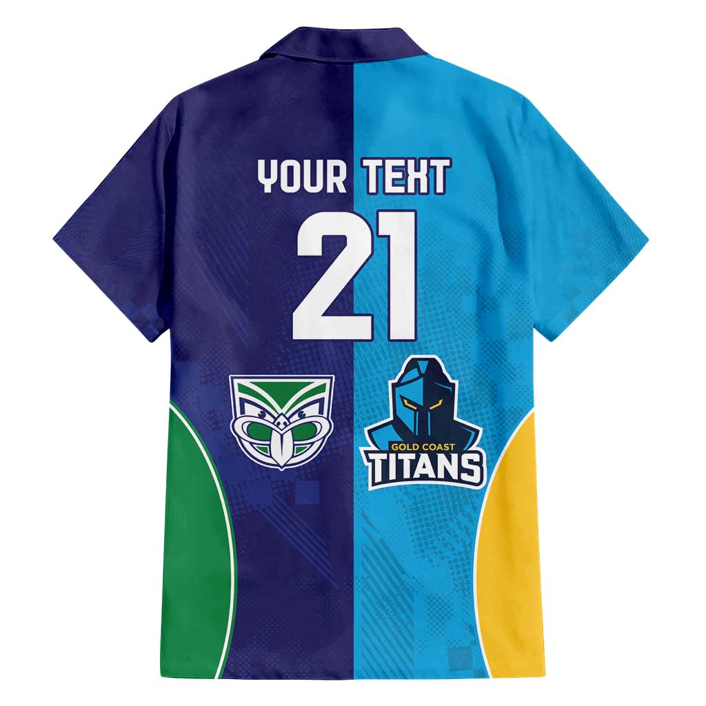 Custom Warriors-Titans Family Matching Tank Maxi Dress and Hawaiian Shirt Together Sporty Style