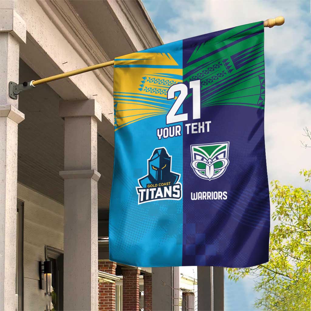 Custom Warriors-Titans Garden Flag Together Sporty Style