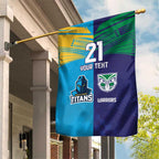 Custom Warriors-Titans Garden Flag Together Sporty Style