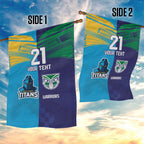 Custom Warriors-Titans Garden Flag Together Sporty Style