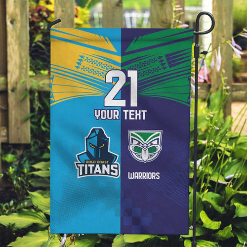 Custom Warriors-Titans Garden Flag Together Sporty Style