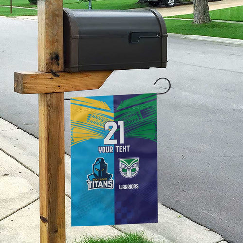 Custom Warriors-Titans Garden Flag Together Sporty Style