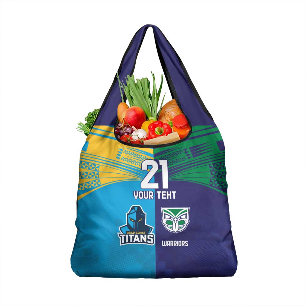 Custom Warriors-Titans Grocery Bag Together Sporty Style