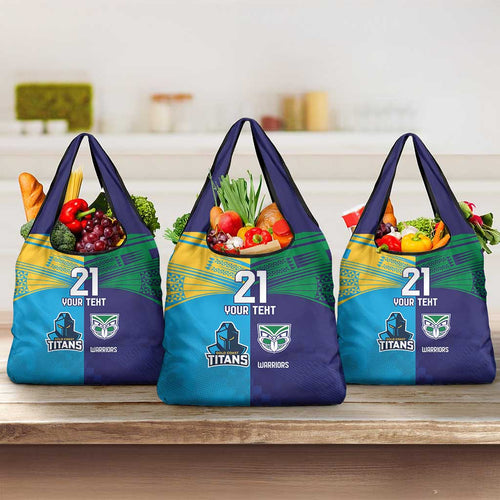 Custom Warriors-Titans Grocery Bag Together Sporty Style