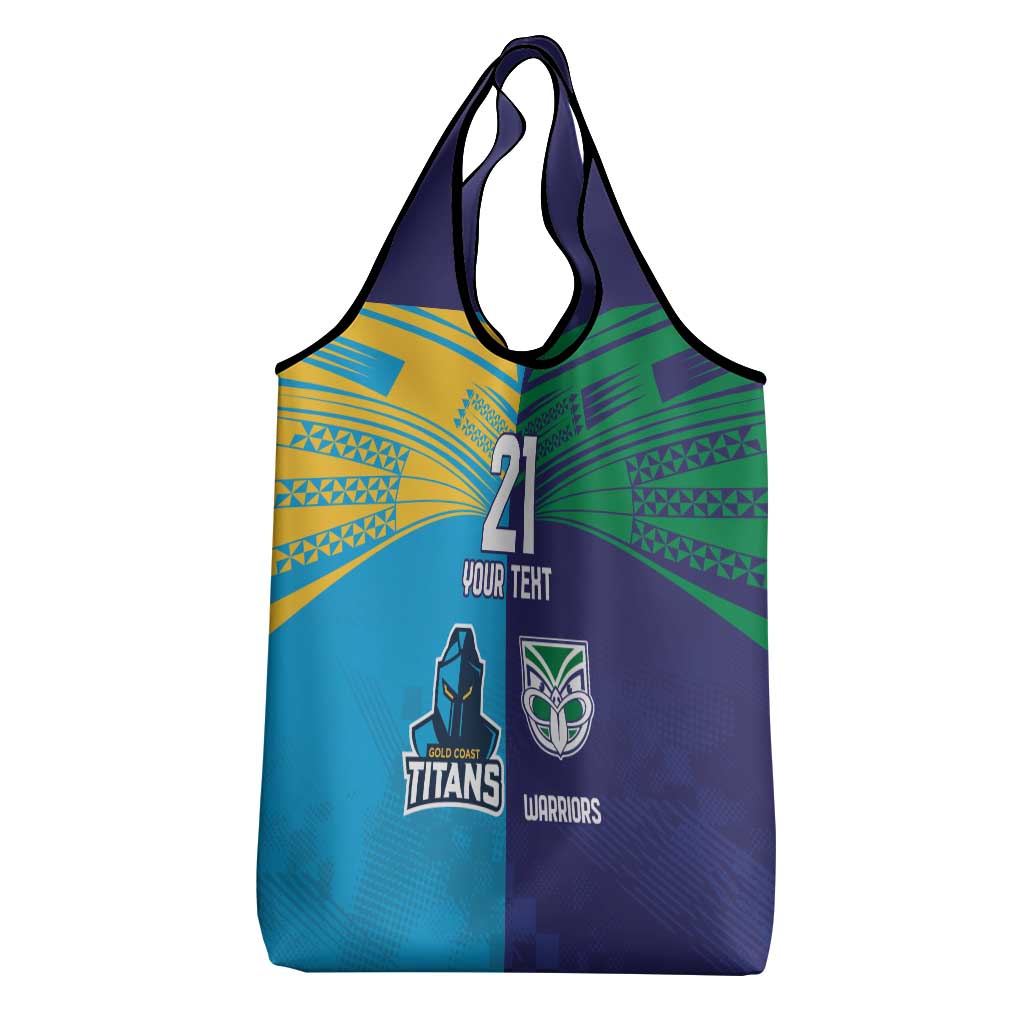 Custom Warriors-Titans Grocery Bag Together Sporty Style