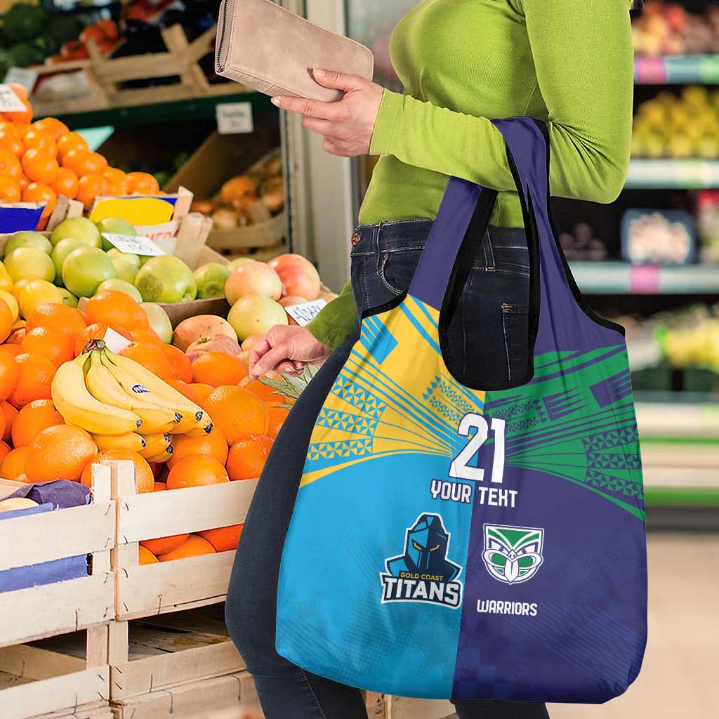 Custom Warriors-Titans Grocery Bag Together Sporty Style