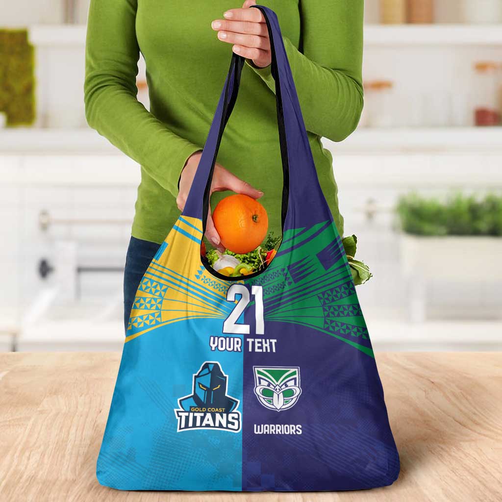 Custom Warriors-Titans Grocery Bag Together Sporty Style
